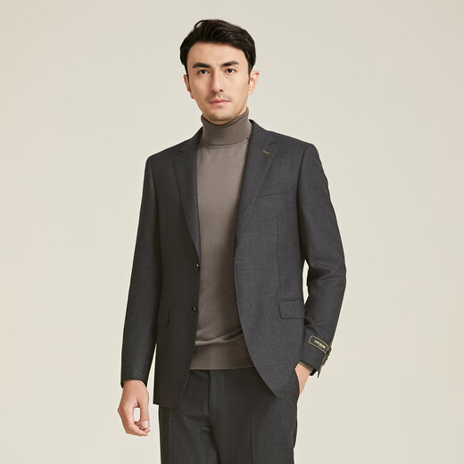 Youngor (Youngor) Anzug Herren 223c Standard Anzug Wollstoff High-End-Serie Exquisite Handwerkskunst Einkaufszentrum Gleicher Stil Dunkelgrau M 170/92A