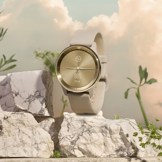佳明（GARMIN）MoveTrend心率睡眠监测触屏指针式多功能运动智能手表暖柔沙礼物