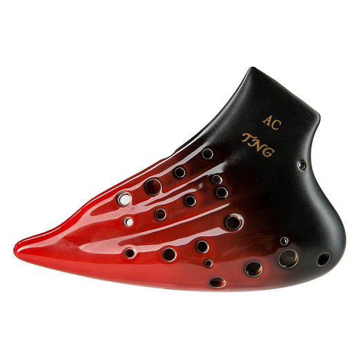 
TNG Taiwan original three-tube ocarina alto AC AG tune beginner adult band advanced playing ceramic professional instruments Three-tube AC ​​alto C blue