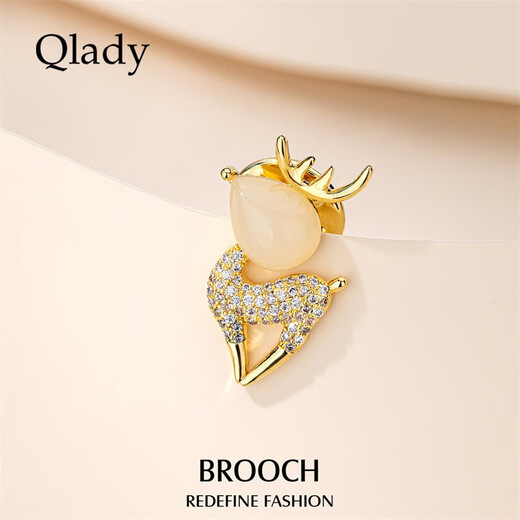 Qlady has you all the way brooch high-end female corsage pin silk scarf buckle design niche clothing accessories birthday gift
