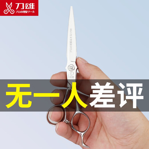 Daoxing Hair Scissors Haircut Scissors Haircut Scissors Haircut No marks and teeth flattening Professional hairdresser Scissors Hair stylist Scissors 6-inch V-tooth teeth cut 20-25