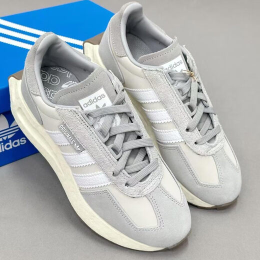 Adidas (adidas) Clover Men's Shoes Women's Shoes Sneakers 25 Spring and Summer RETROPY E5 Lightweight and Breathable All-match Casual Shoes IF6809 GY9922/meter/gray/white 43