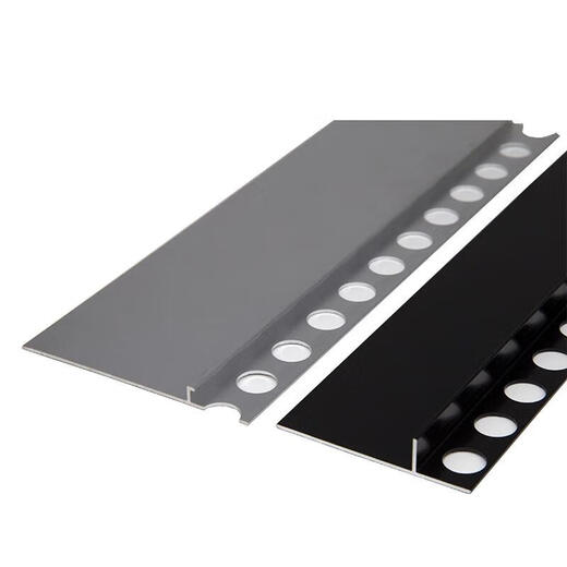 FACEMINI FN-684 5厘墙板踢脚线免开槽内嵌铝合金地脚线 4mm隐形踢脚线7551 哑黑色2.5米