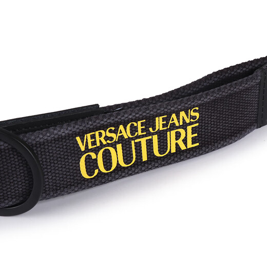 VERSACE JEANS COUTURE Versace belt men's medusa belt solid color British casual pin buckle belt gift box Father's Day gift Dark blue D8YVBF08 71550 829 100cm (3.8-4.1 feet)