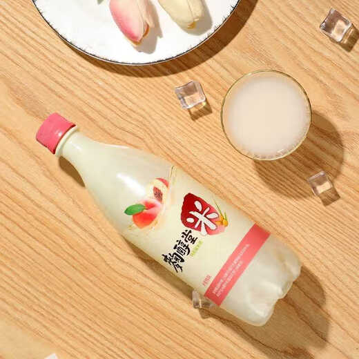 麴醇堂 水蜜桃味750mlx1瓶韩国玛克丽米酒 夏季小甜酒