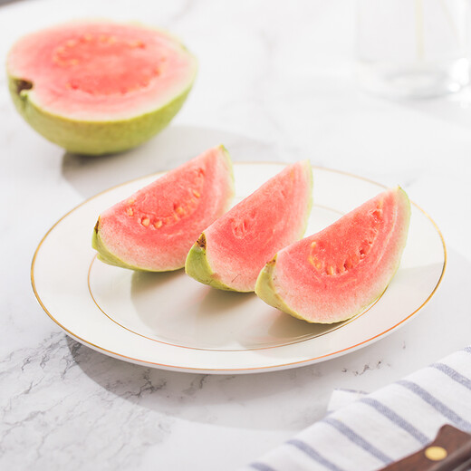 Jingxiansheng Red Heart Pearl Guava, net weight 3Jin Jin is equal to 0.5kg, single fruit 150g+, fresh fruit New Year gift box