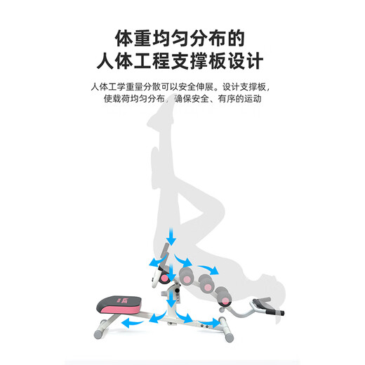 He Yangyu's home lumbar soothing device waist traction relaxation stretcher yoga open back lumbar disc spinal equipment steel