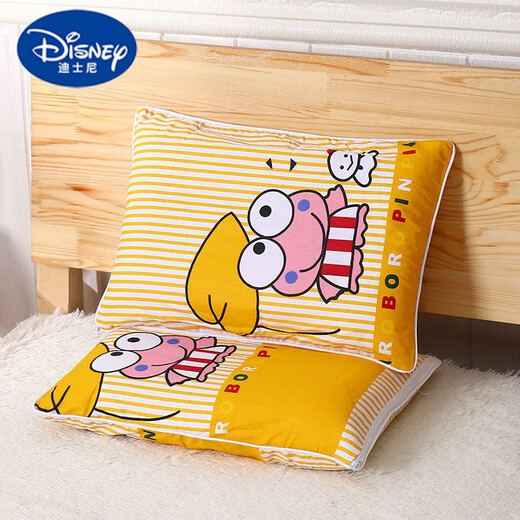 Disney (Disney) Oreiller pour enfants Oreiller des enfants Pury Polyester (Fibre polyester) Baby Kindergarten Elementary School Pillow 29 * 45 Happy Mickey [Coton pur] Un paquet (1 PROTECTION PROTECTION CORE CORE + 1 PIÈCE)