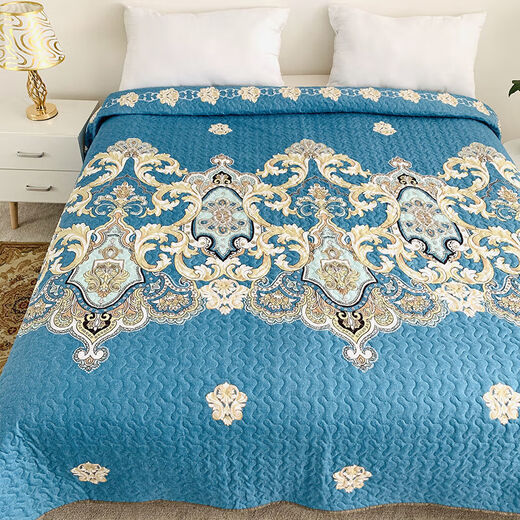 Thick quilted bed sheet, tatami bed cover, single piece, double-sided, large size double bed cover, brilliant flowers 240*280