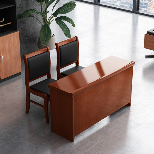 Zhenyuan ZY-TZ-06 table training table conference table listening table listening table painted wooden veneer furniture 1.2m red walnut color