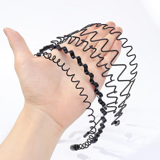 Avani men's hairband headband Korean invisible sports trend simple Japanese and Korean back head non-slip wavy hairpin headband headband fashionable inner hook