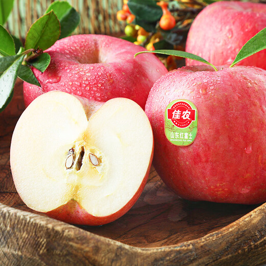 Good Farmer Yantai Red Fuji Apple Net Weight 10Jin Jin equals 0.5kg Special Fruit Single Fruit 240g+ Fresh Fruit Gift Box