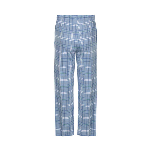 Aimer Men [gleiches Modell im Einkaufszentrum] 22SS genießen seidige Heimathosen Herren -Pyjama New Frühlings- und Sommer NS42F683 Hellblau Plaid YH5 L (170)