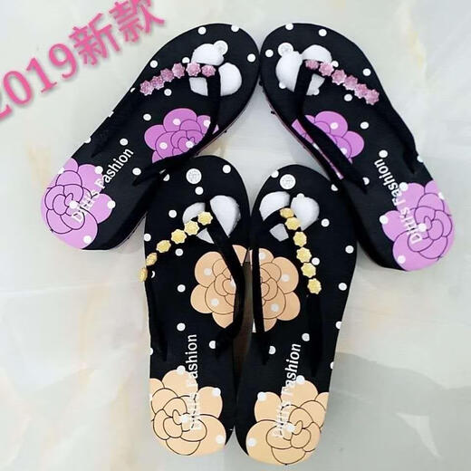 Yimi Mei Vietnam zapatillas pingxianas para mujeres en verano sandalias de playa al aire libre para mujeres anti-deslizamiento intensificado suela gruesa sandalias de espiga resistentes a la espiga morada orquídea_1389 femenino de mujeres altas espiracas 35 35