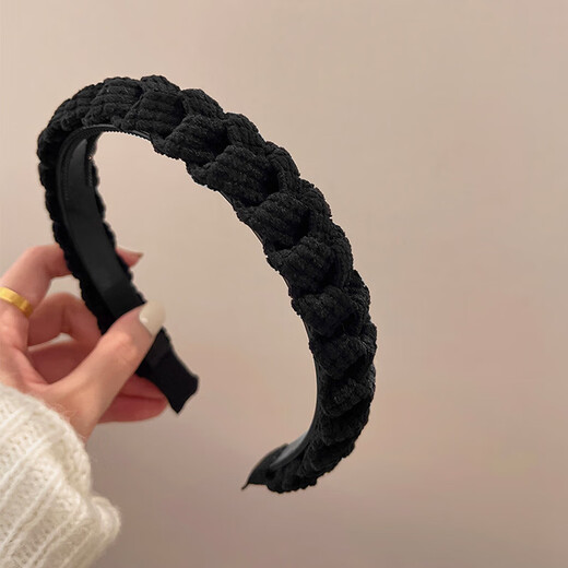 Xiang Wan Hairband Headband Simple Non-slip Face Wash Hairpin Hairband Women's Headwear High Head Versatile Hairband Hair Accessory Brown Color