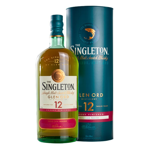 苏格登行货 Singleton 格兰欧德苏格兰高地产区单一麦芽威士忌洋酒 苏格登12年雪莉桶 700mL 1瓶