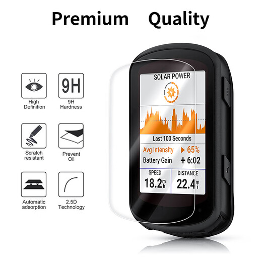 Yi Kesen aplicable a Garmin Code Edge540/840 Película templada Película protectora Bicicleta (Garmin) Accesorios de código Edge 540/840 Teres templados Dos paquetes