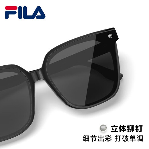 Fila fila Trendy Cool Square Sunglasses Men Street Shot HD Polaris Driving Sunglasses Women Sfi783f Envoie Lover Sfi783F-847P blanc pur-non polarisé