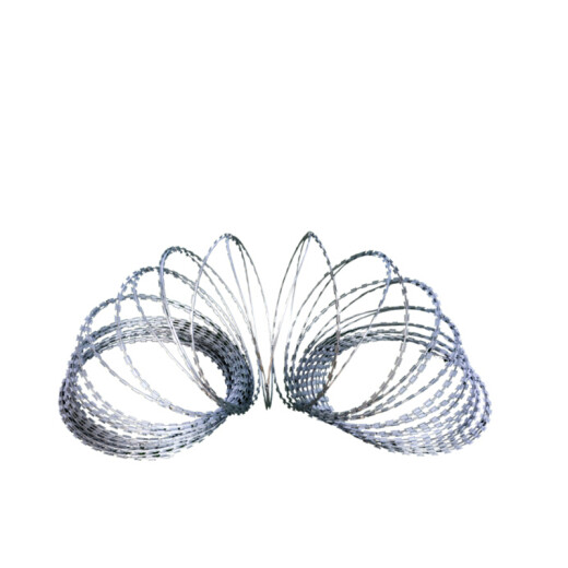Juyuan JUYUAN barbed wire roller cage blade barbed wire barbed wire anti-theft net fence anti-climbing barbed wire mesh anti-rust encryption double helix 10 meters coil diameter 50CM enterprise customization