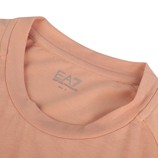 Armani (Armani) Herrenkleidung Herren Ea7 Brief Muster rundes Nacken Kurzarm T-Shirt 11153 Geschenk Pink XL