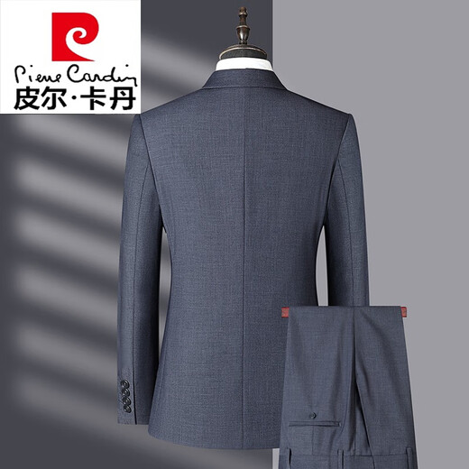 Pierre Cardin suit men's business casual three-piece suit high-end middle-aged dress jacket knitted gray 180 yards recommended 140 Jin Jin equals 0.5 kg -150 Jin Jin equals 0.5 kg