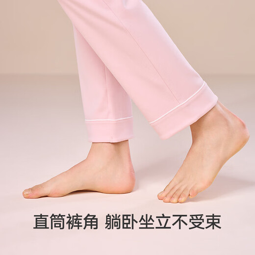 Manifen Couple Home Pajamas Women's Home Clothes Comfortable Pajama Pants Set Fashionable Long Sleeve Living Clothes