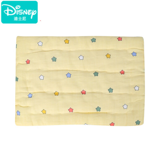 
Disney handmade pure cotton baby urine separator baby gauze breathable urine mattress newborn cart mattress small quilt yellow stars + white snail 30x40cm