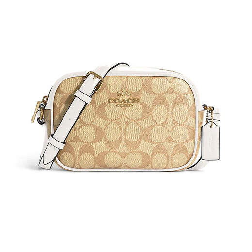 CoaCH (COACH) [Brand Direct Supply] Classic Women's Bag Small Camera Bag One-Shoulder Crossbody Bag Gifts for Chinese Valentine's Day Gift Khaki White C9926 IMDQC