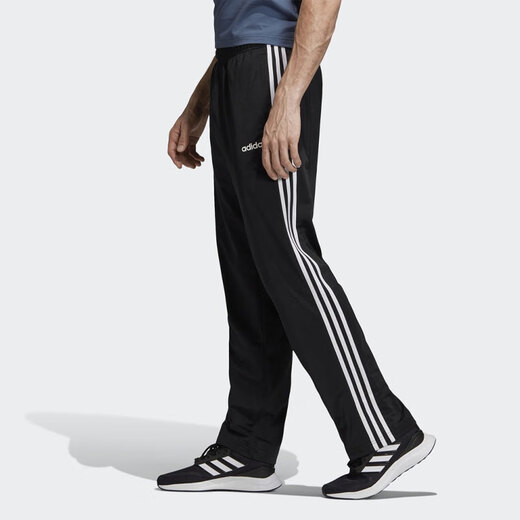 Adidas retro sports straight casual style long knitted sweatpants men's black black L