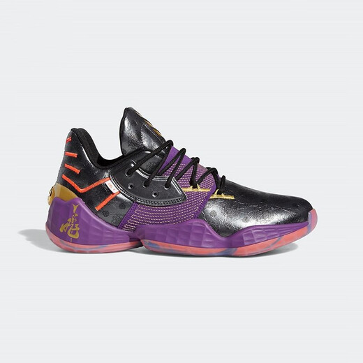 Adidas Men's Shoes Harden Vol. 4 Harden 4 поколения анти скольжения, устойчивые к износостойкому и ударовой практические боевые ботинки баскетбольные туфли EF1204 FW3884 Lightning Speed Zhang Fei 40.5