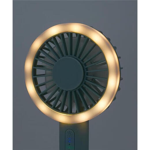 TOFFY Japan direct mail portable handheld fan hands-free USB rechargeable multi-speed air volume adjustment mini wireless fan with LED light FN02 (pink)