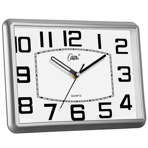 Combas desk clock living room simple table clock creative quartz clock fashion perpetual calendar clock modern calendar temperature bedside clock 2990 silver