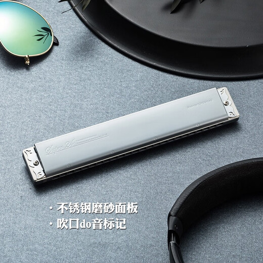 孔声（KONGSHENG）德国进口音簧铜琴格口琴单音24孔C调单排单孔A/F/G/D调成人初学用 #C调