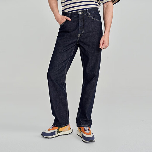 Lee [Ende von Zhang Linghe] In der gleichen Frühling und Sommer 753 bequemes Gerade-Bein sauberes Wasser waschen Herren Jeans Casual Trend sauberes Wasserwaschen (Hosenlänge 31) 34