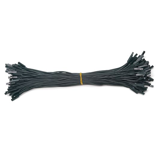 Throwing Stones 1P Rehearsal Dupont Wire 26AWG Silicone Insulated Wire High Temperature Resistant Electronic Wire Experiment Consumables 100 in a Bundle 20cm Wire Length 100/piece Black 20cm Female to Female