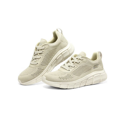 Skechers women's shoes summer mesh breathable walking shoes soft sole light casual shoes versatile and comfortable sports running shoes 117333