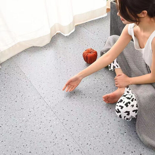 Thickened self-adhesive flooring cement floor leather direct flooring waterproof floor tiles sticker household wear-resistant floor mat 6627 stone pattern wear-resistant 60*60/piece