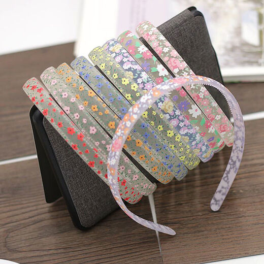 Sai Meiren headband for women, Japanese and Korean pastoral style floral hairpin for adults and children, pressed hair, frosted, cute, fashionable, resin pink headband, Chinese Valentine's Day, birthday gift, mixed color No. 3 + mixed color No. 4