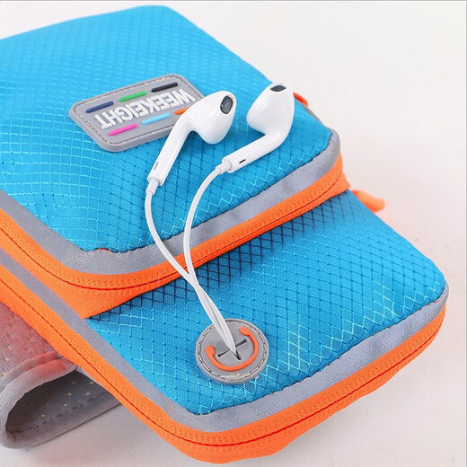 BonaCloud running mobile phone arm bag for men and women, outdoor sports and fitness universal wrist arm bag, arm bag, gray medium size