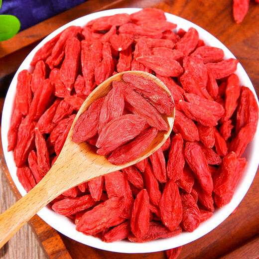 Пекинг Тонгрентенг Аутентичный Ningxia Wolfberry Китайский лекарственные материалы, выбор Wolfberry без серы и свободно промытых больших гранул Wolfberry [2 банки] [очень большая дань
