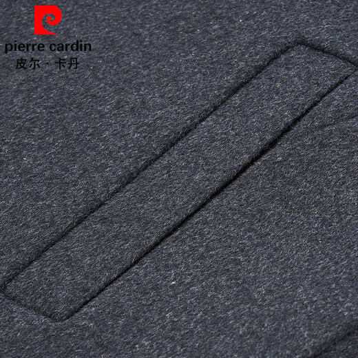 Pierre Cardin woolen coat men's winter removable down liner short woolen coat middle-aged and elderly business executive jacket