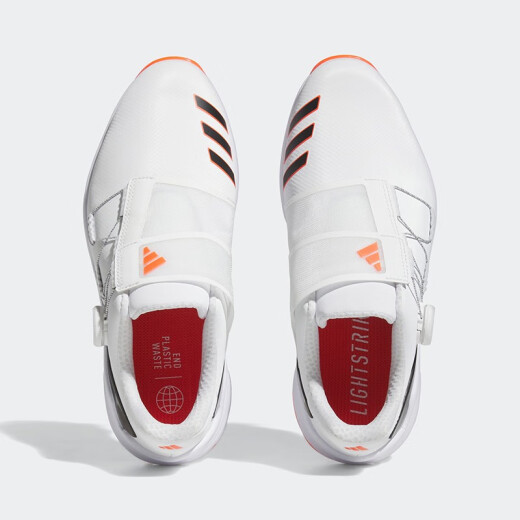 adidas 阿迪达斯 高尔夫球鞋男士防水BOA旋扭舒适有钉防滑运动鞋子 GY9716 白/黑/红 41