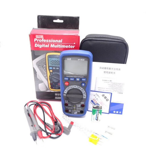 HuashengChang Digital High Precision Multímetro Electricista Professional de grado profesional Medidor Universal Medidor Digital Instrumento de prueba multipropósito DT-9928