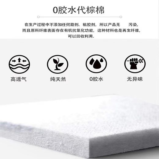 海馬喜贏門天然乳胶床垫独立弹簧代棕棉3E椰棕黄麻软硬护脊民宿经济型床垫子 A3款|独立弹簧+代棕棉（适中22cm 1350*2000