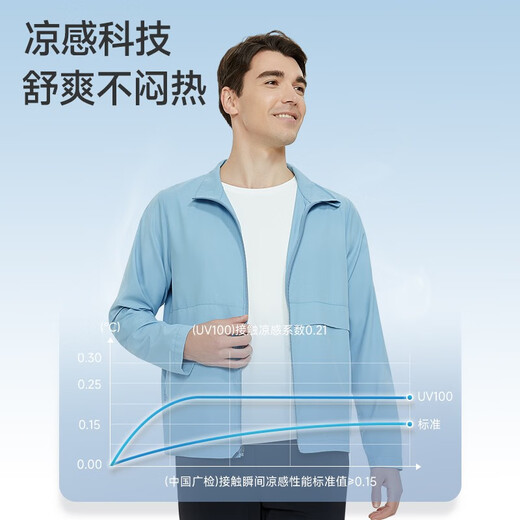 UV100 Ice Silk Sun Protection Clothing for Men Summer Outdoor UV Protection Sports Breathable Fishing Sun Protection Clothing 23117 Minimalist Gray - Coverage Rate 99.23% XL