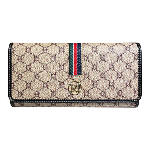 Kalkulat/scharfe Frauen Brieftasche Langes Kuhlatten-Brieftasche 2025 Neue Multi-Card-Kartenbeutel große Kapazität Mode Brieftasche Schwarz