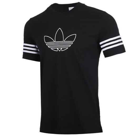 Adidas (Adidas) Clover Men's Clothing 2025 Summer NUEVA ARRILLA DE SPORT CASA CASA COFORABLE Camiseta de manga corta de cuello redondo