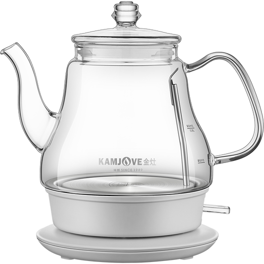 Kamjove Electric Kettle Kettle-Type résistant à la chaleur Verre électrique To-Tove électrique Tapot ménage 0,8 litre Automatique Power-Off bouillonnant bouillonnement électrique Kettle T-717 [Eau bouillante en un clic] 0,8 L