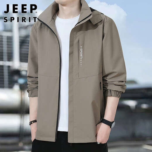 JEEP SPIRIT Jeep jacket men's hooded autumn and winter jacket men's assault tops casual trendy workwear men's clothing