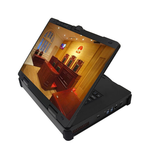 Lanju Technology (EVAK) 15.6-inch high-definition front and rear touch dual-screen reinforced laptop portable electronic evidence collection all-in-one machine with built-in data collection module dual-screen law enforcement portable machine with built-in large-capacity lithium battery power supply